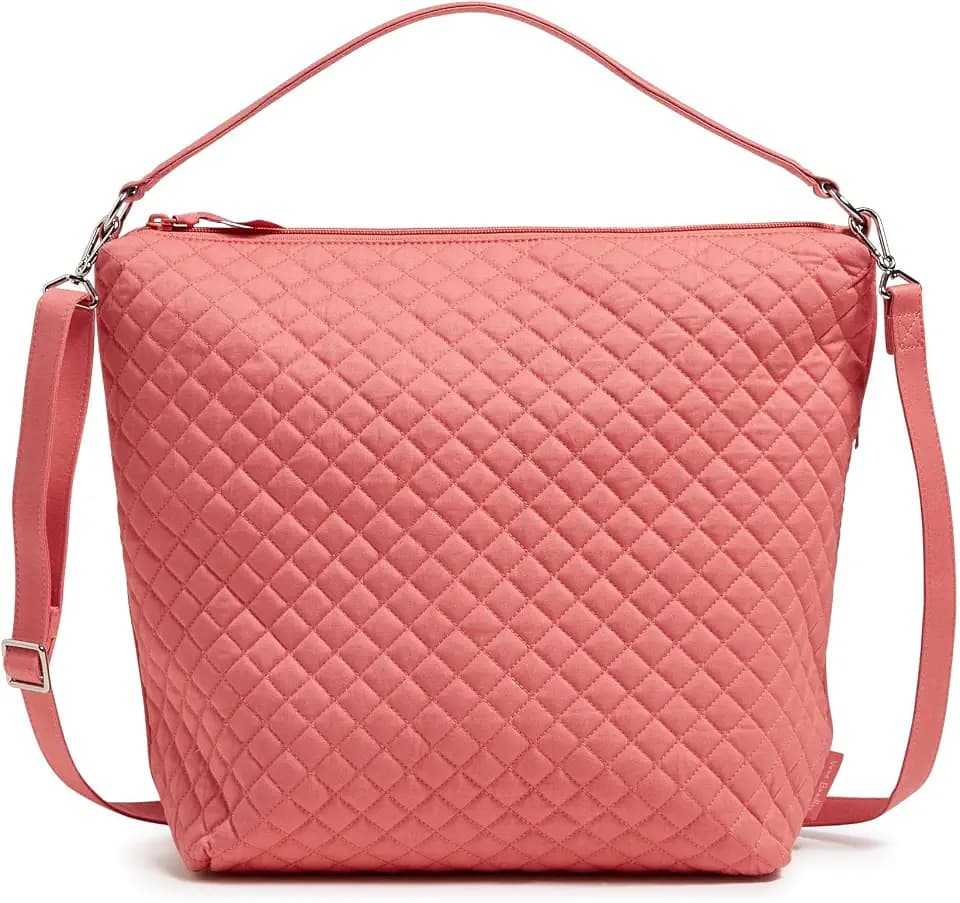 Vera Bradley Women's Cotton Oversized Hobo Shoulder Bag