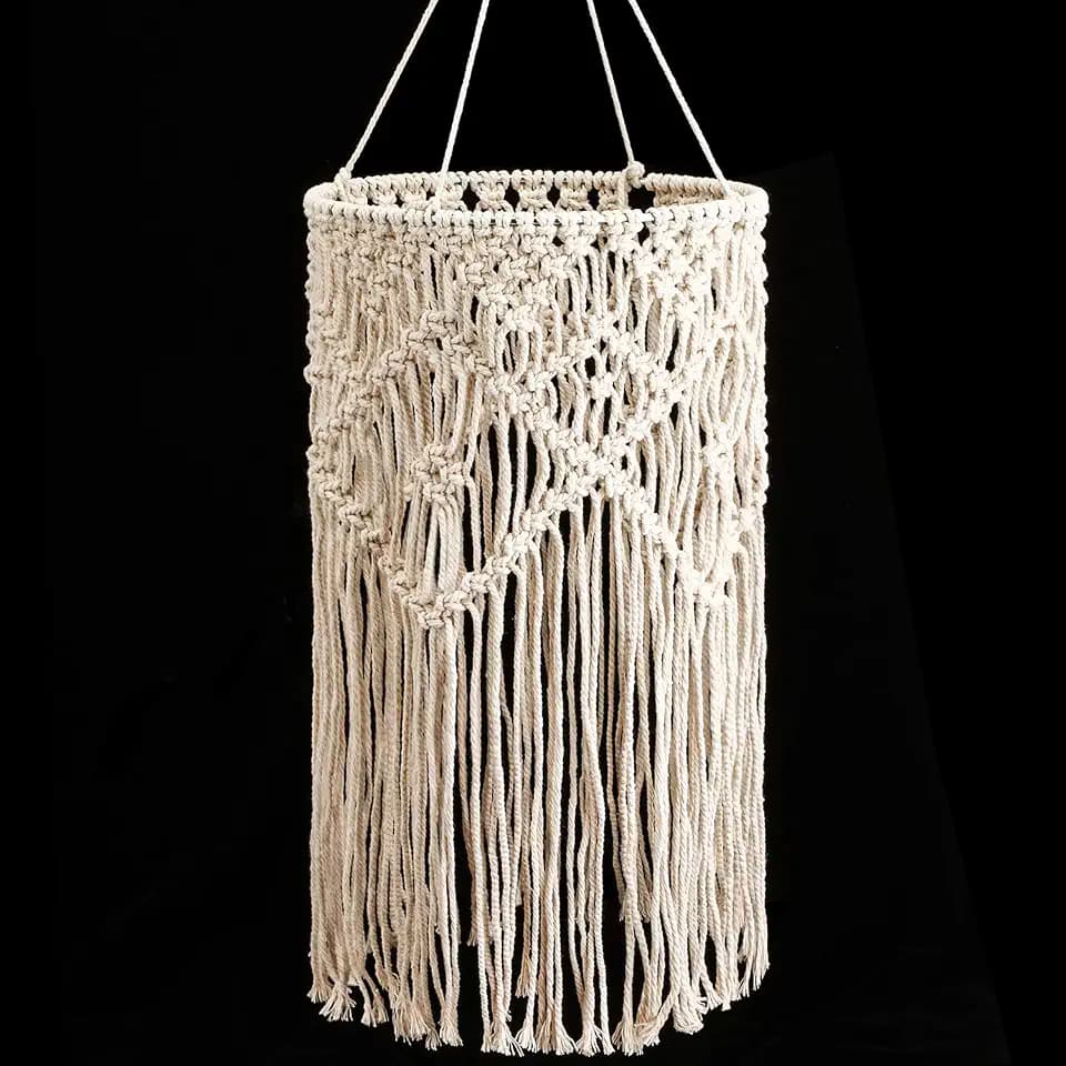 Lampenschirm Decken Leuchte Beschlag für Wohnzimmer, Schlafzimmer und Badezimmer, Warmweiß, Birne nicht Enthalten (Stricken)