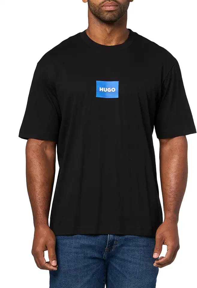 Hugo Men's Big Center Logo Crew Neck T-Shirt