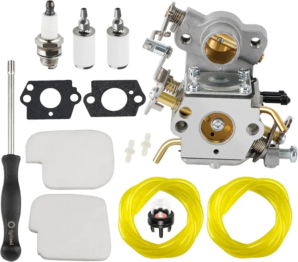 Carburetor for Poulan Pro PP4218A PP4218 42cc 18 Inch P3314 PP4018 33cc 40cc Chainsaw Parts 545070601 Carburetor for Craftsman 42cc 36cc 16" 18" Chainsaw Tune up Kit C1M-W26C