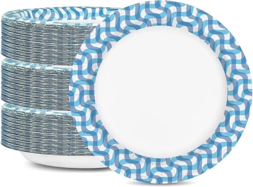 Ginkgo Paper Plates 8.5 inch Bulk 150 Count