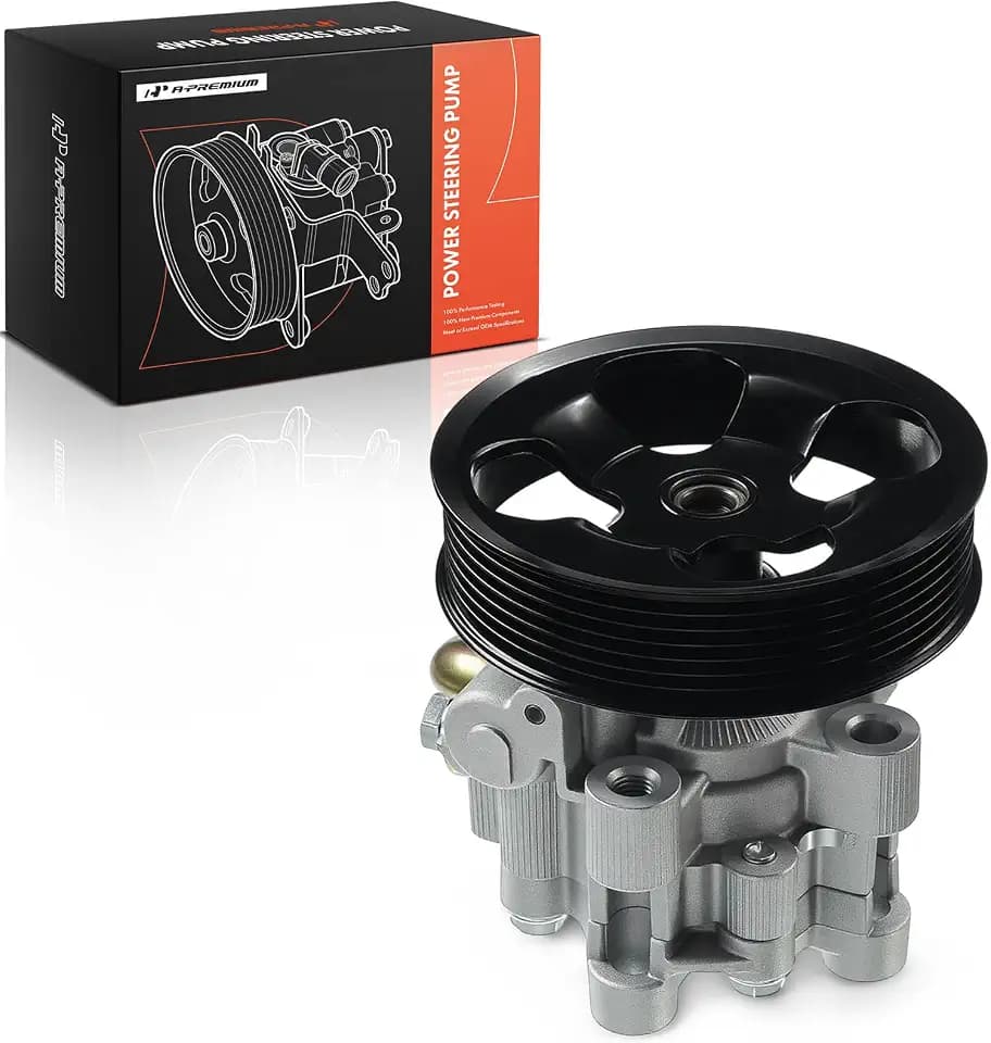 A-Premium Power Steering Pump with 6-Groove Pulley Compatible with Toyota