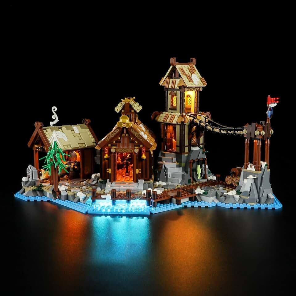 LIGHTAILING Licht-Set Für Lego- 21343 Wikingerdorf - Led-Beleuchtungsset Kompatibel Mit Lego Bausteinen Modell - Modell Set Nicht Enthalten