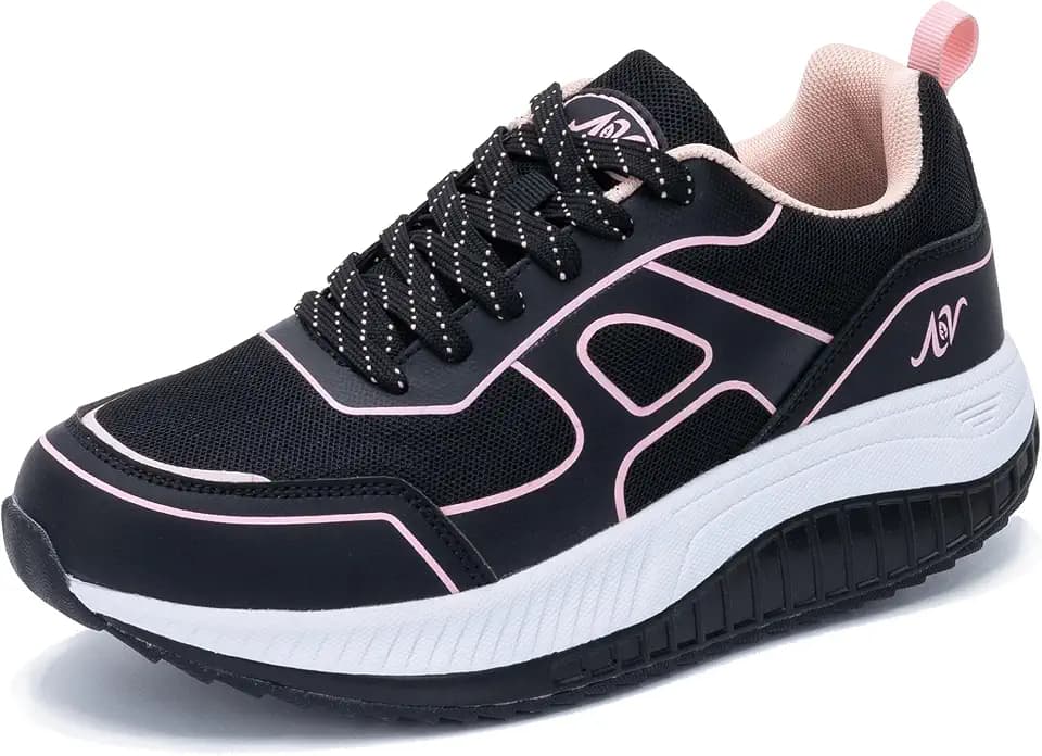 RomenSi Women Orthotic Arch Support Walking Shoes for Plantar Fasciitis