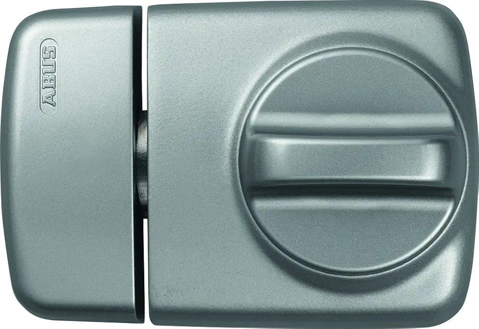 ABUS Tür-Zusatzschloss 7510 mit Drehknauf - Schmale Rahmenprofile, silber