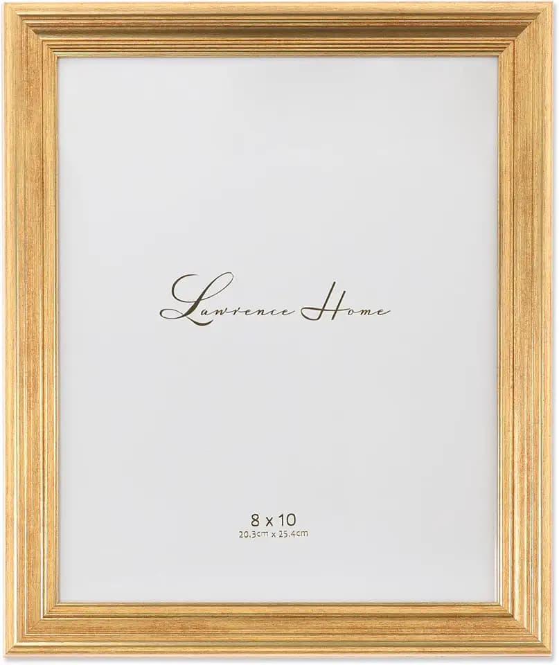 Lawrence Frames 536280 Sutter Gold 8x10 Picture Frame