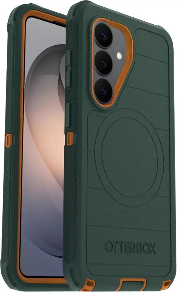 OtterBox Samsung Galaxy S26 (Only) - Defender Series Case - Green Intrigue - Tough - Rugged & Durable - Samsung Galaxy Phone Case with Magnets