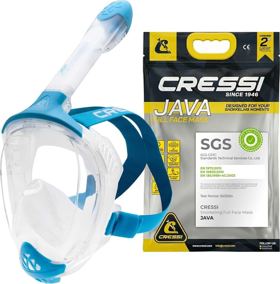 CRESSI seit 1946 Java Compact Fit Schnorchelmaske Erwachsene