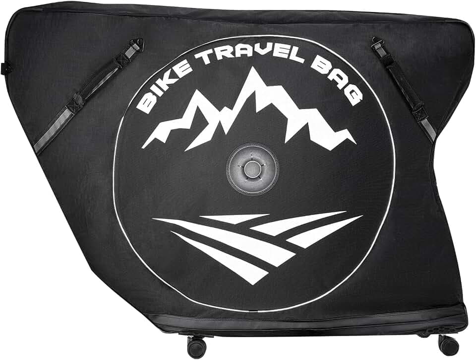 VEVOR Fahrrad Transporttasche, Triathlon-Fahrradtasche mit TSA-Schloss & Doppelreißverschluss, bis max. 106 cm Radstand, für Reisen, Outdoor-Aktivitäten, Zug-, Flugzeug- & U-Bahn-Transport