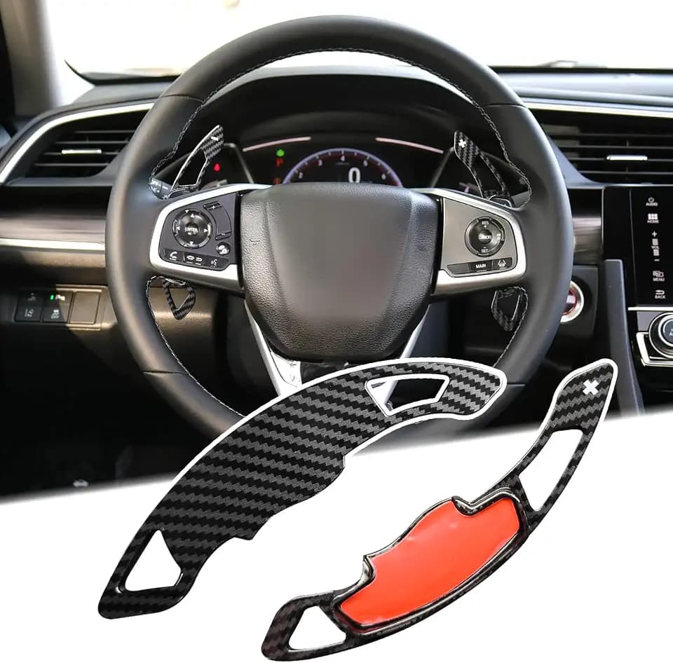 ABS Paddle Shifter Extension Cover for Honda Civic 2016-2021
