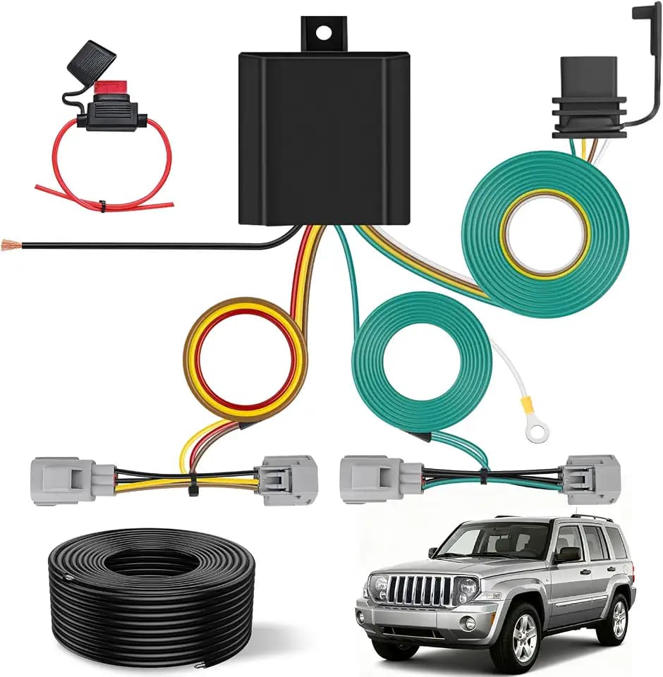 Nilight 4 Pin Trailer Wiring Harness Kit 56334 Simple Fit Tow Hitch