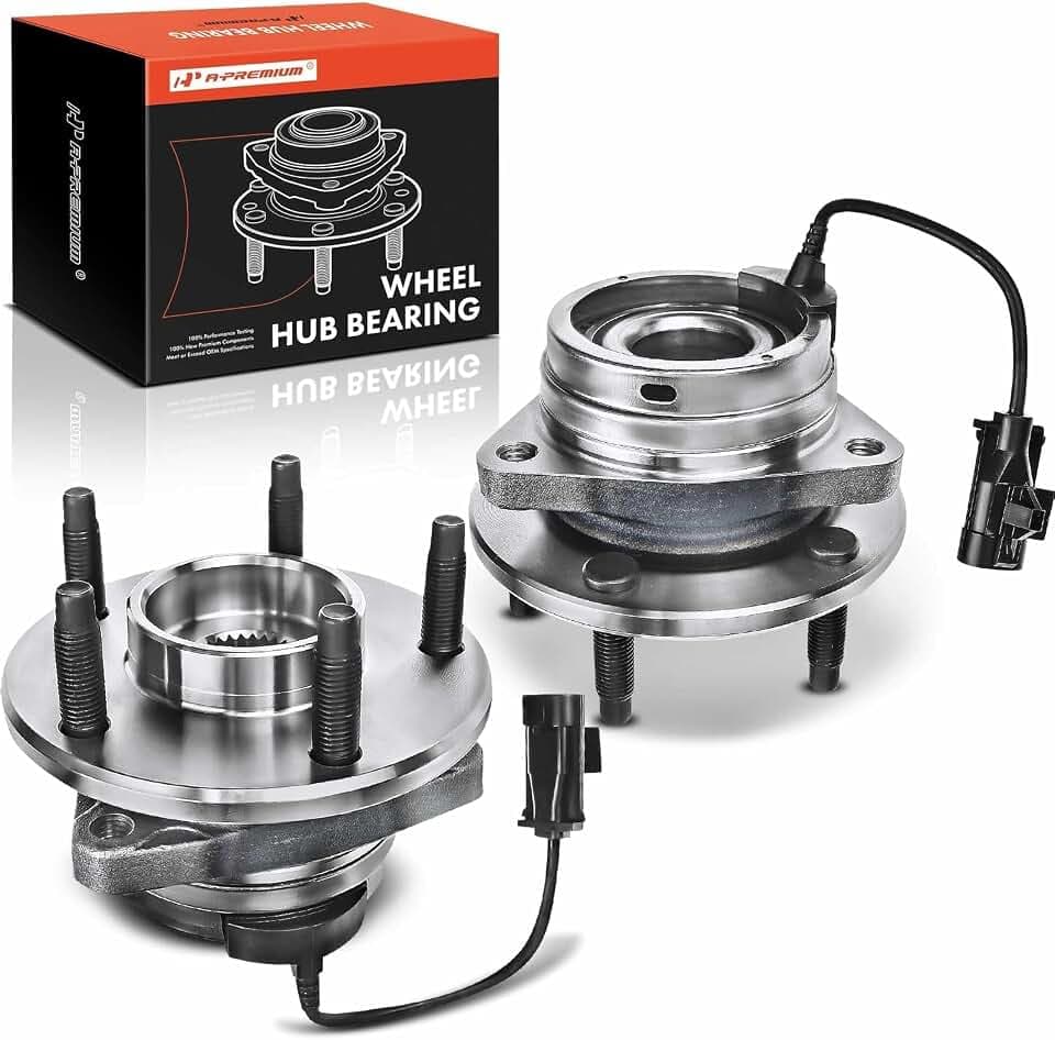 A-Premium 2 x Front Wheel Bearing and Hub Assembly with ABS & 5-Lug