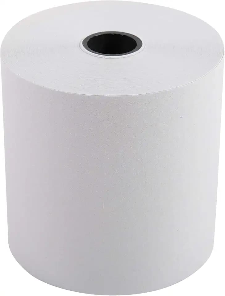 Exacompta 40651E 10er Pack Kassenrollen, 1-lagig Offset(holzfrei) standard, Breite: 57mm, Länge 30m DurchmesserKern 12mm, 60g/m² extra-weiß für Kassen, Tischrechner und Rechenmaschinen