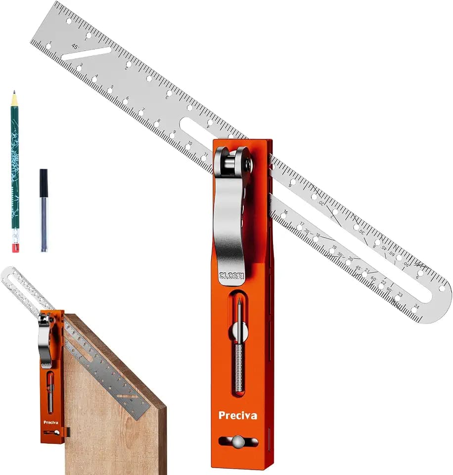 Preciva Winkelschmiege 240 mm Zimmermannswinkel aus Aluminiumlegierung
