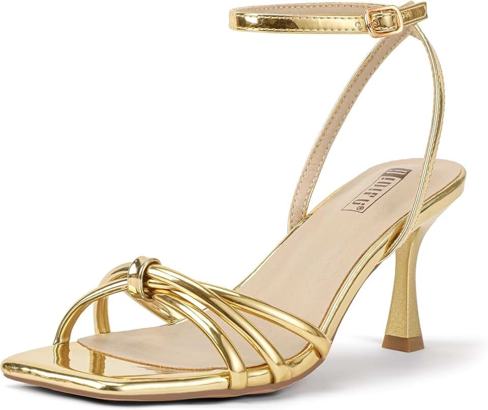 IDIFU IN3 Strappy High Heels for Women Stiletto Heeled Sandals