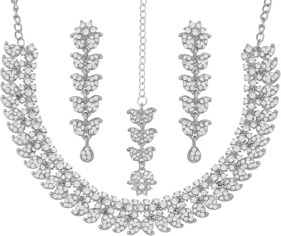 Touchstone Indian wedding jewelry set gold traditional necklaces for women statement rhinestone sets hollywood glamour style crystal stone bridal costume golden necklace