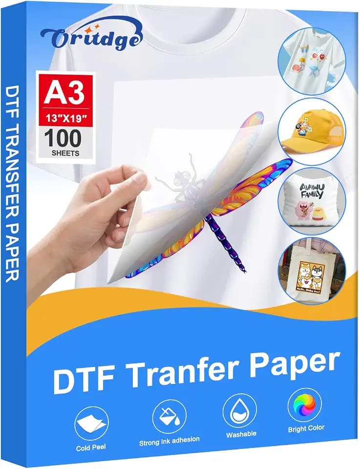 100 Blatt DTF Transferpapier A3-29,7 cm x 42 cm,für Epson Inkjet Drucker