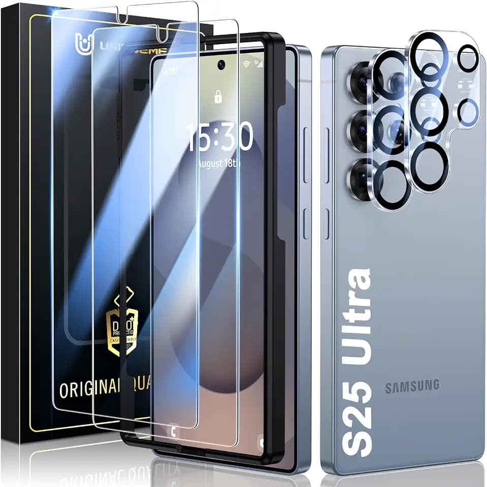 UniqueMe für Samsung Galaxy S25 Ultra für Panzerglas - Folie & Kameraschutz