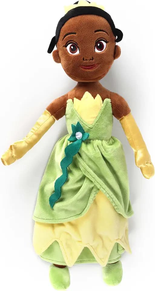 Jay Franco Kids Plush Pillow Buddy - 22 Inches Ultra-Soft Stuffed Plushie & Cozy Pillow, Official Licensed Product, Green - Princess Tiana