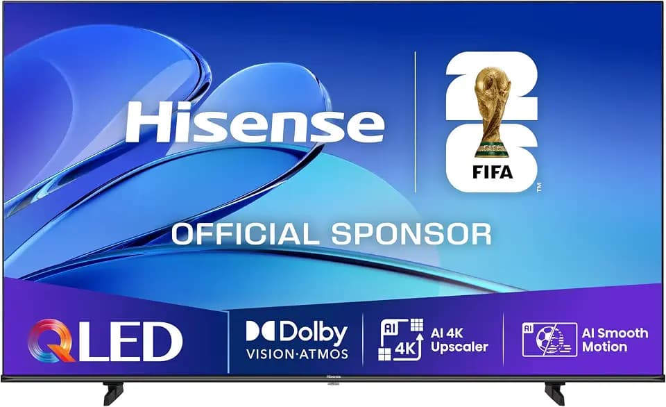 Hisense 50E7Q Fehrnseher, 50 Zoll, 4K QLED, Smart TV, Game Mode Plus, Filmaker Mode, Dolby Vision Atmos, HDR10, HLG, HDR Immersive, AI 4K Upscaler, Dolby MS12, DTS X, Sprachsteuerung [2025]