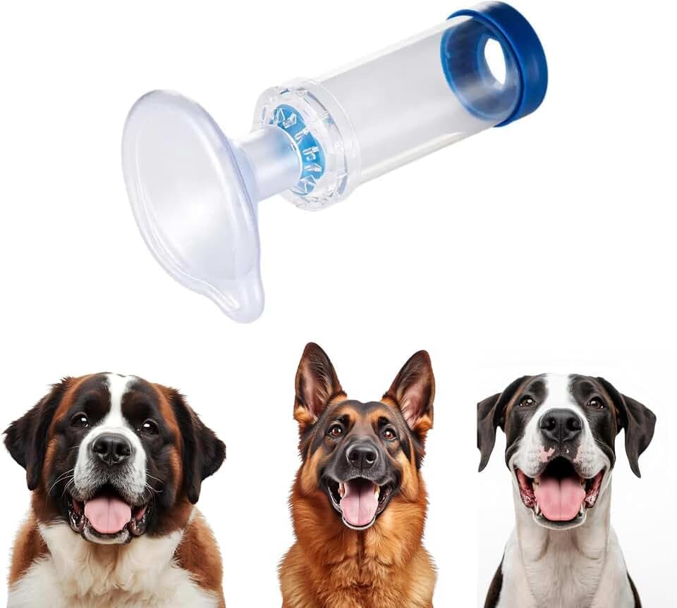Pet Inhaler Spacer with Face Mask, Breathing Chamber for Pets, Dog Inhaler Spacer with Comfortable Mask. (for Dogs Large & XL)