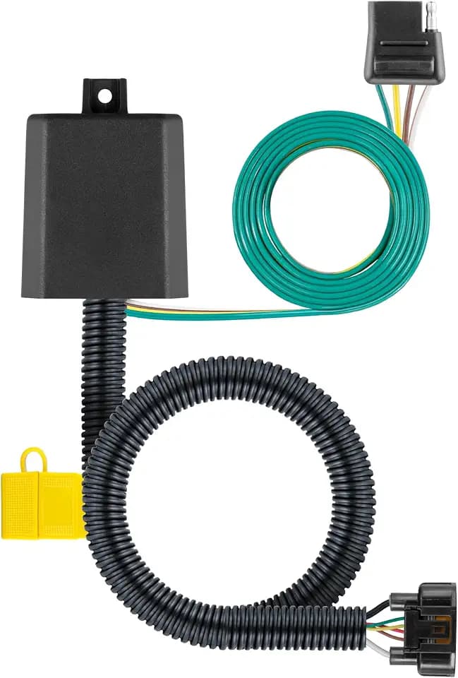 CURT 56420 Custom 4-Pin Trailer Wiring Harness, 4-Way Flat, Hyundai/Kia