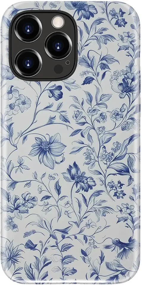DEENAKIN for iPhone 14 Pro Max Case,Aesthetic Floral,MagSafe Compatible