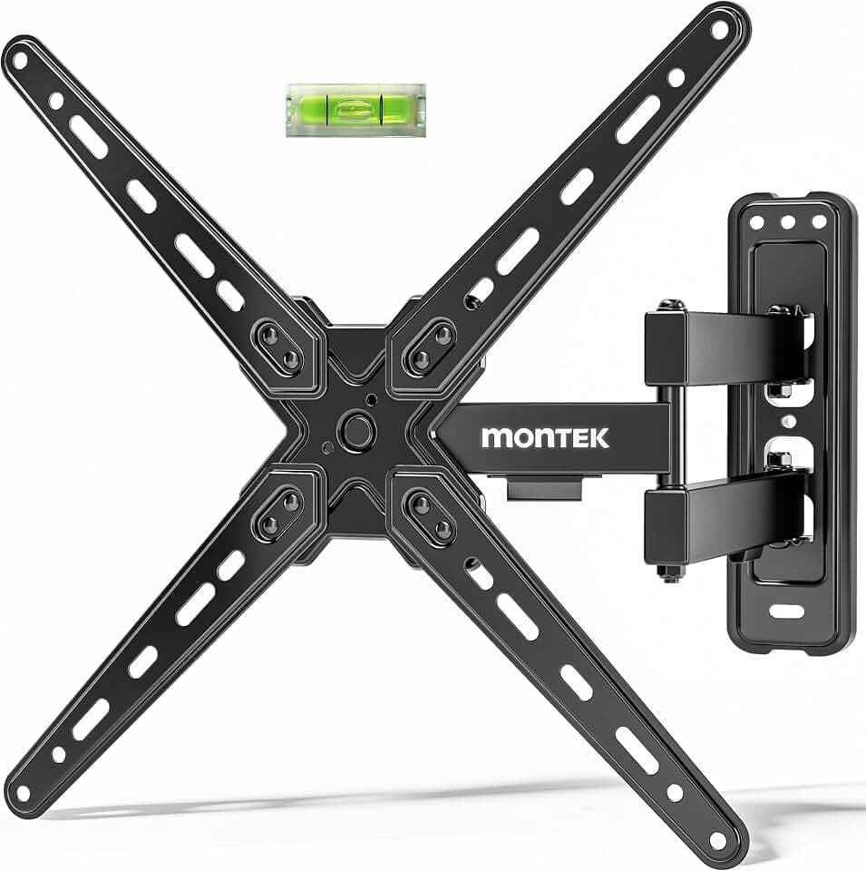 monTEK Full Motion TV Wall Mount for 13-55 Inch TVs up to 55 lb