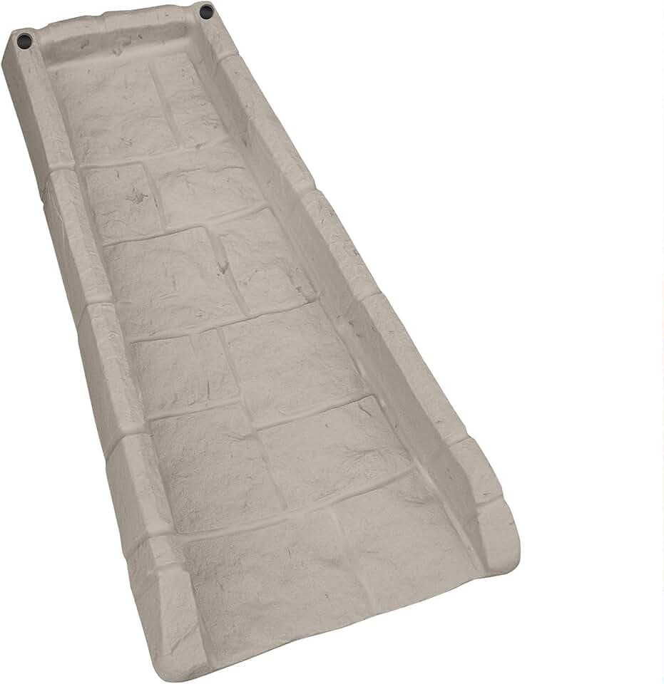 Suncast Easy Assembly Downspout Splash Block, Poly Composite, Light Taupe