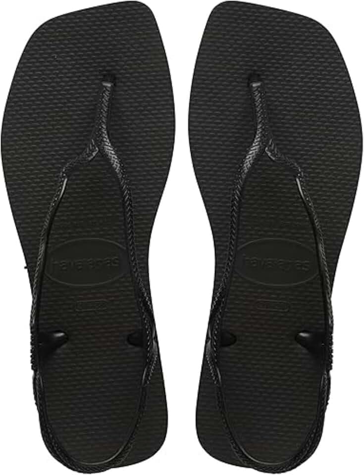 Havaianas – Soleil, stilvolle, langlebige und bequeme T-förmige Sandalen mit Riemenverschluss hinten, Wellenschnallen und profilierter Sohle, Damen