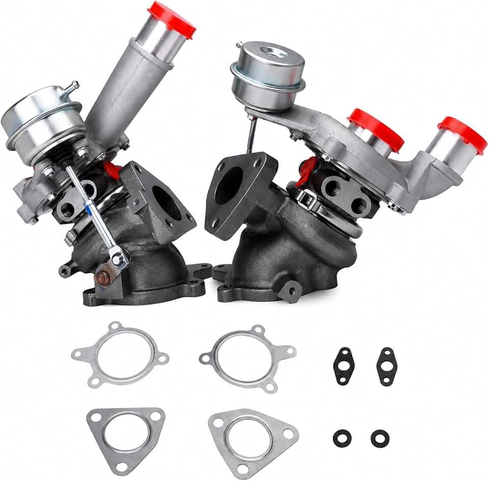 AA5Z6K682CA A0007A0055 Left & Right Turbocharger Kit For 2010-2019 Ford Explorer Flex Taurus, Lincoln MKT MKS, 3.5L, GT1549SL