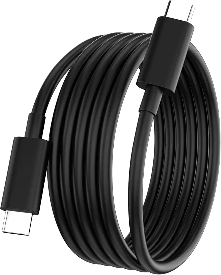 6FT USB C to USB C Charging Cable 65W Laptop Charger Cord,Black