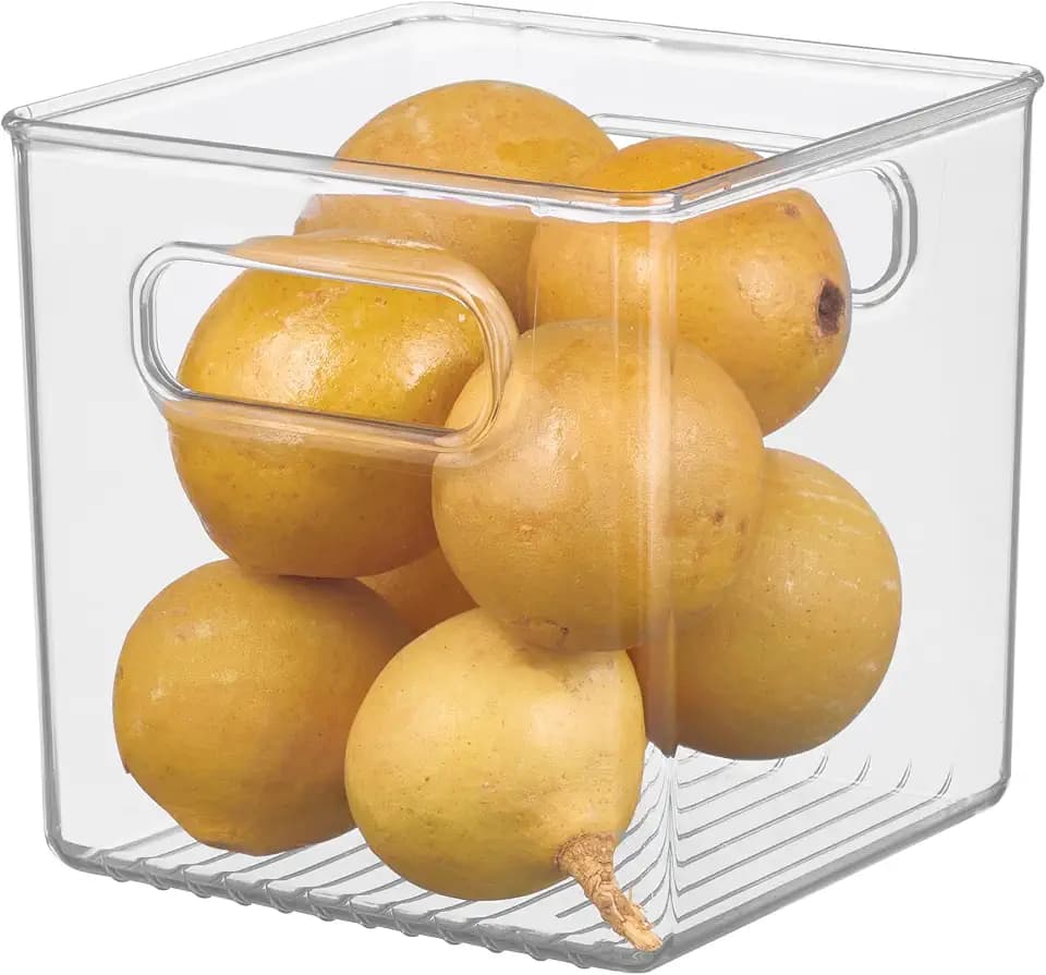 iDesign Plastic Pantry Storage Organizer Bin, 6" x 6" x 6"