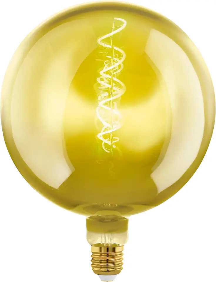 EGLO E27 Globe Lampe dimmbar, Spiral LED Retro Glühbirne Big Size