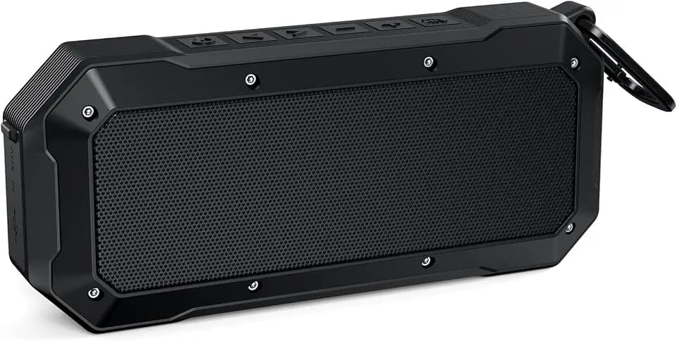 Magnetic Golf Cart Bluetooth Speaker, Portable Jobsite Speakers, Black