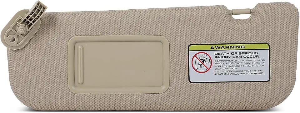 SCITOO Left Driver Side Beige Sun Visor for Hyundai for Elantra 2011-2015