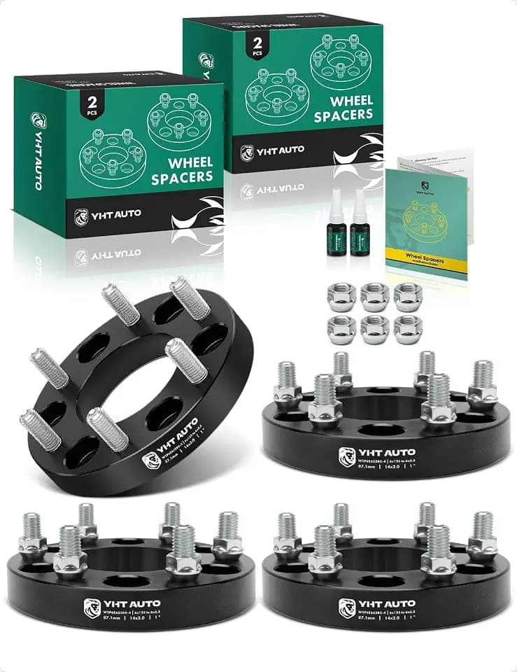 YHTAUTO 6x135 to 6x5.5 Wheel Adapters 1 Inch for Ford, Lincoln