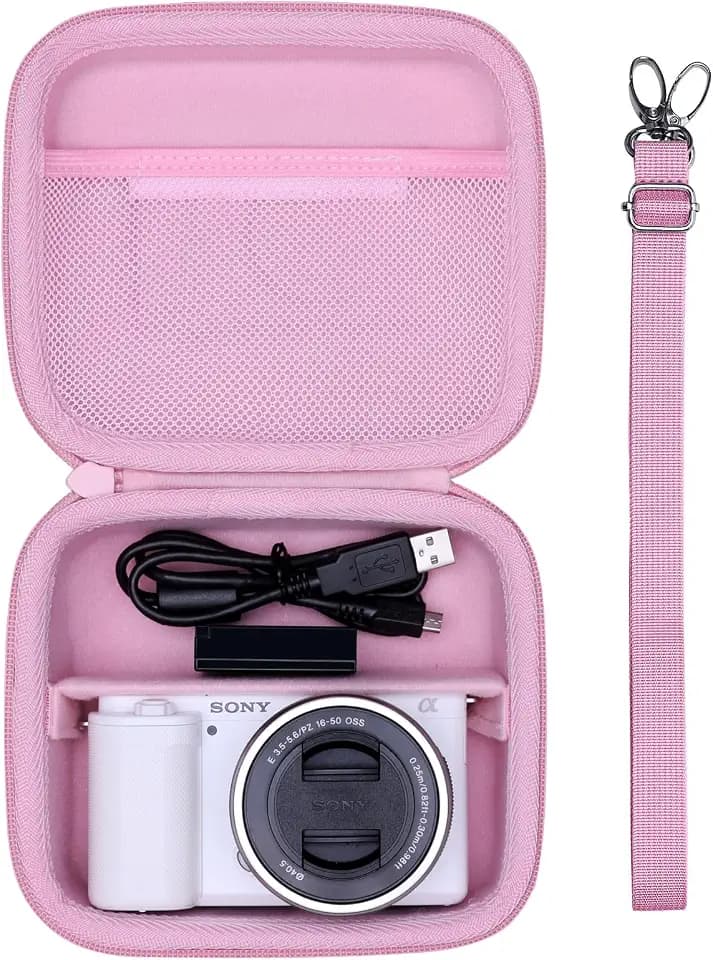 XANAD Hard Case for Sony a6400/a6700/a6100/a6000/a5000/a5100/ZV-E10/ZVE10 II or Fujifilm X100VI / X100V Digital Camera (Pink)