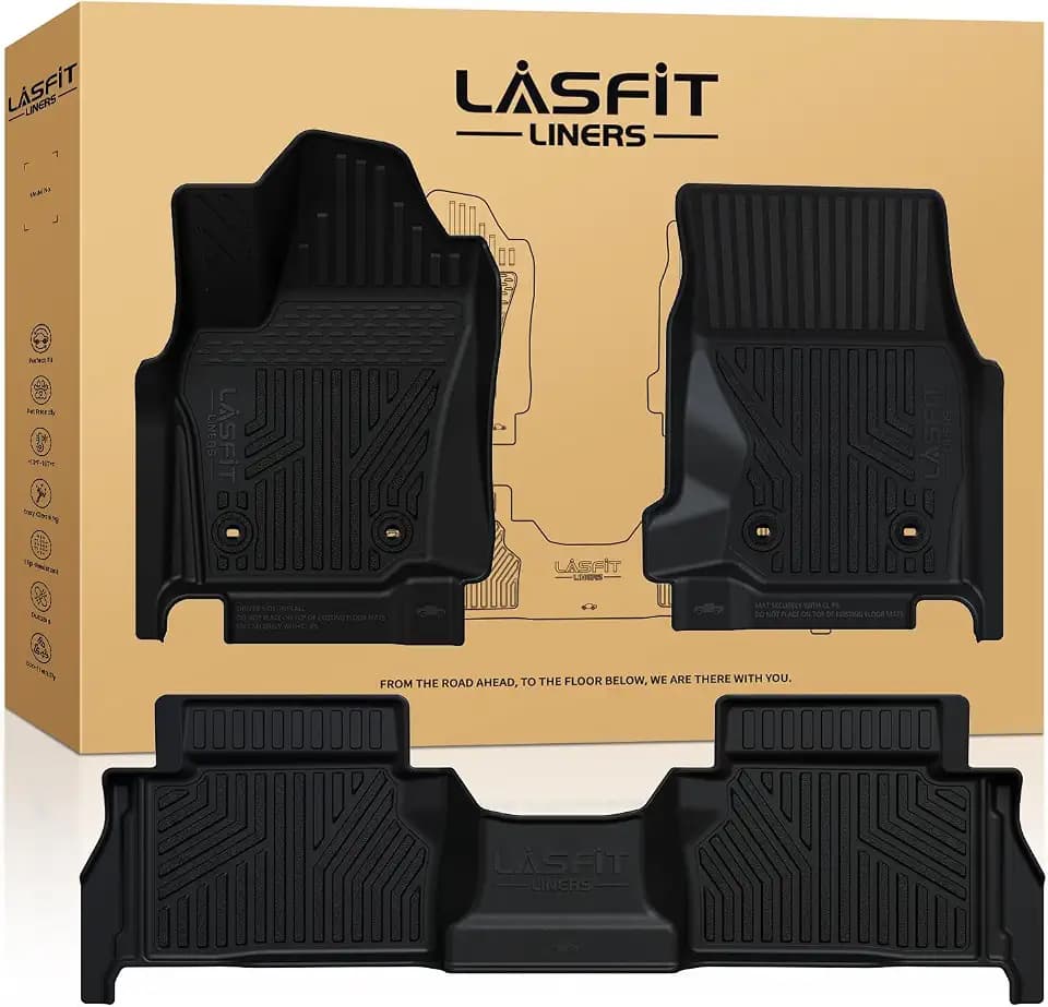 LASFIT Floor Mats for Toyota Tacoma 2024-2026 (Only Fit Double Cab Hybrid)