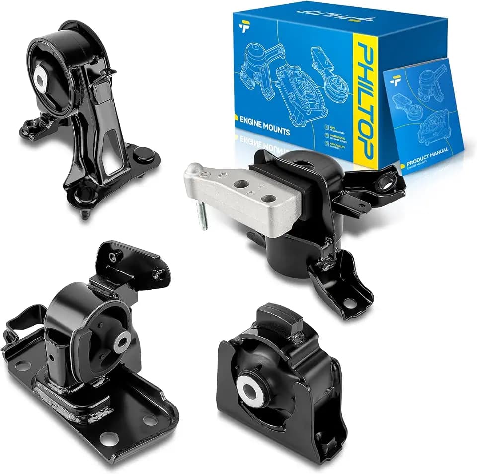 PHILTOP Set of 4 Engine Mounts for 2009-2012 Toyota RAV4 2.5L FWD