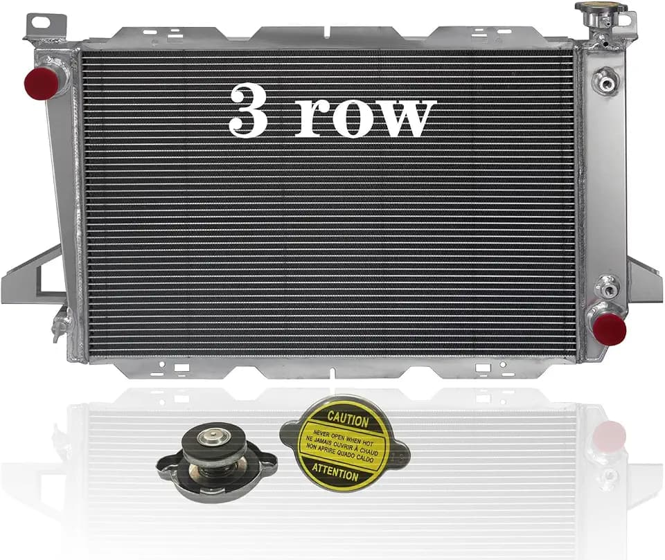 3Row Aluminum Radiator for 1985-1997 Ford F150 F250 F350 Bronco 4.9L L6
