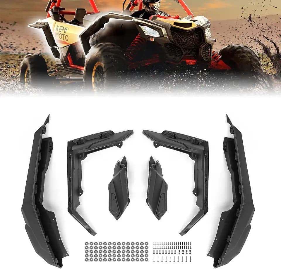 KEMIMOTO X3 Fender Flares Compatible with Can-Am X3/MAX