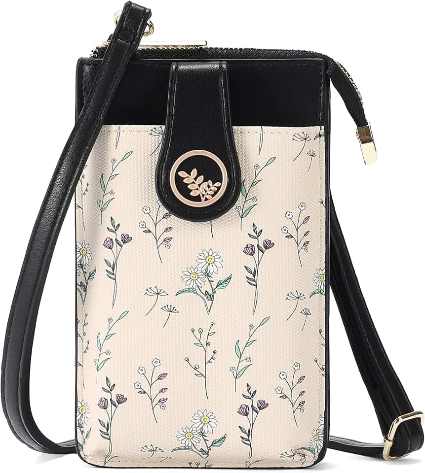 GAEKEAO Small Crossbody Bags for Women Leather Cell Phone Purse Bag Wallet with RFID Blocking Credit Card Slots