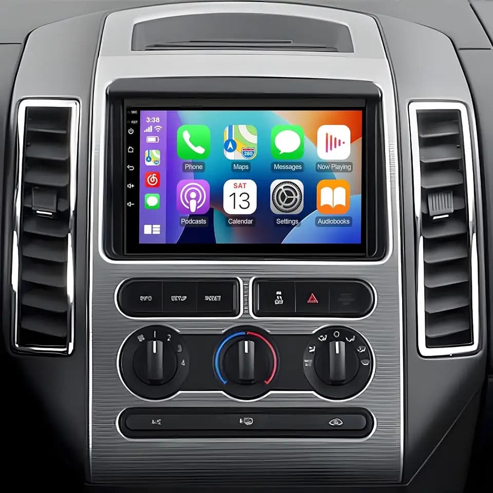 PHEZEN 7 inch Touchscreen Car Stereo Fit for Ford Edge 2007-2010, Android 13 Double Din Car Radio with Carplay & Android Auto in-Dash Navigation BT Mirror Link WiFi Backup Camera 2+32G