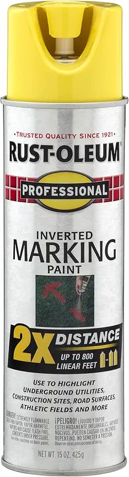 Rust-Oleum Professional 2X Inverted Marking Yellow Spray Paint