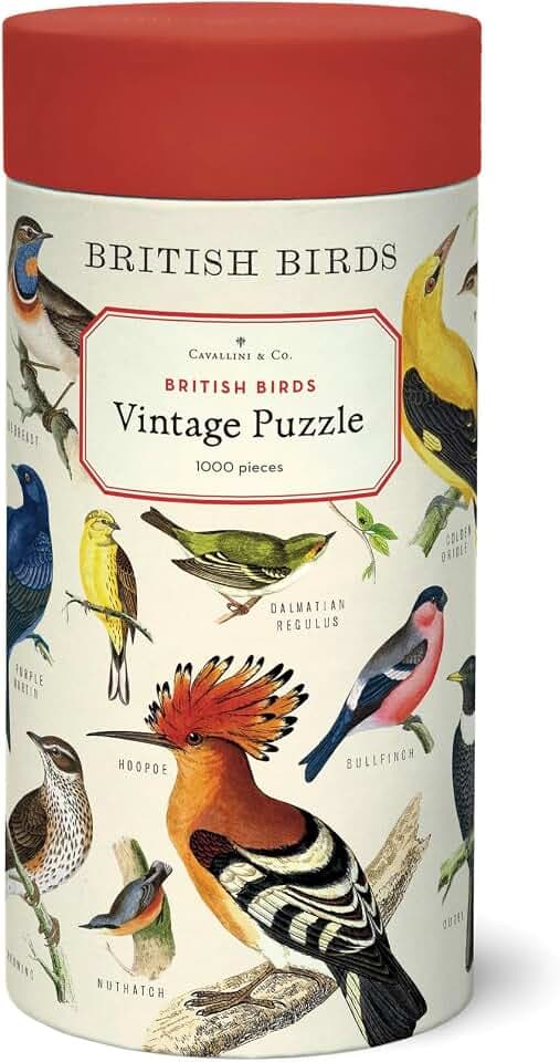 Cavallini Papers & Co. 1000 Teile Puzzle Britische Vögel (PZL/BRDBRT)