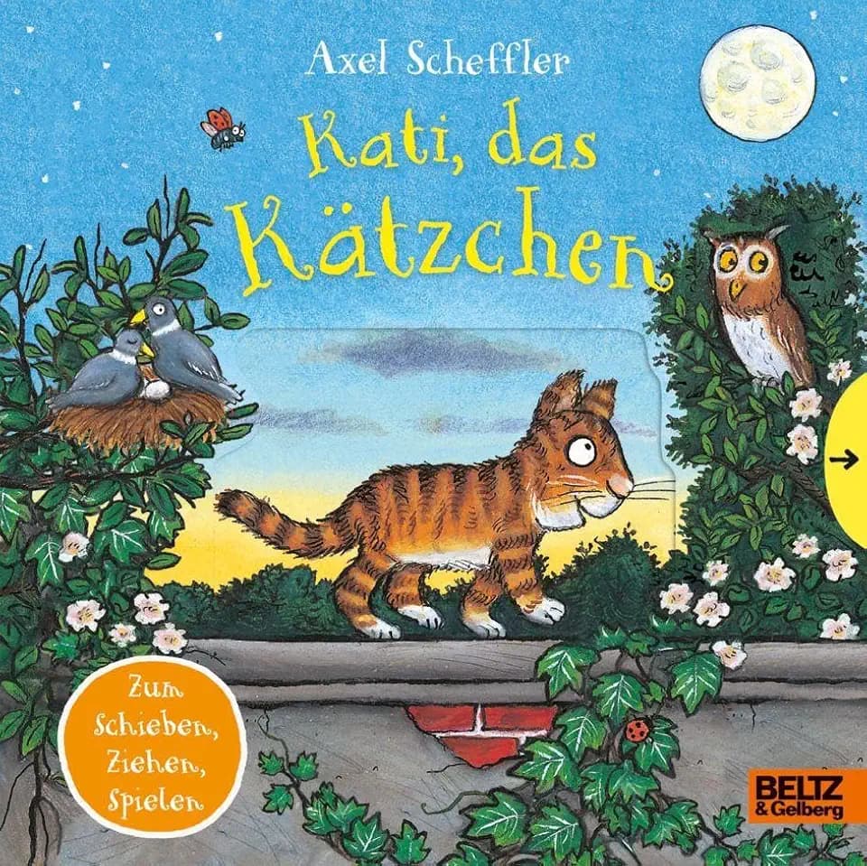 Kati, das Kätzchen: Pappbilderbuch zum Schieben, Ziehen, Spielen