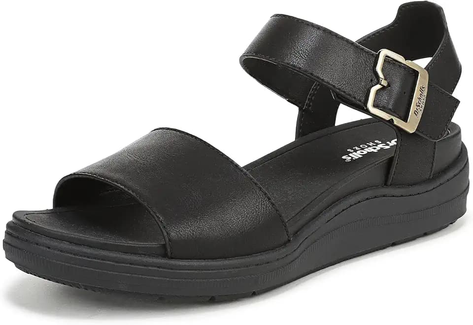 Dr. Scholl's Shoes Women's Time Off Sky Sandals, Comfortable Travel Sandals
