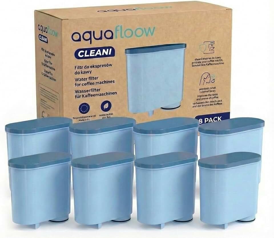 AquaFloow Wasserfilter für Kaffeevollautomat, Ersatzteil kompatibel mit Philips, Saeco AquaClean CA6903/10 CA6903/22 CA6903, Filter für Kaffeemaschine Reduziert Kalkgehalt- 8 Stück