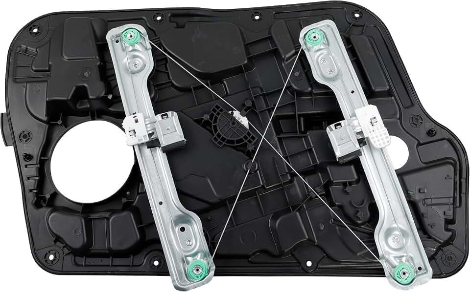 752-929 Front Right Passenger Side Power Window Regulator Without Motor with Panel Compatible with 2011-2014 Hyundai Sonata Replace# 752929, 824813Q000, 384737